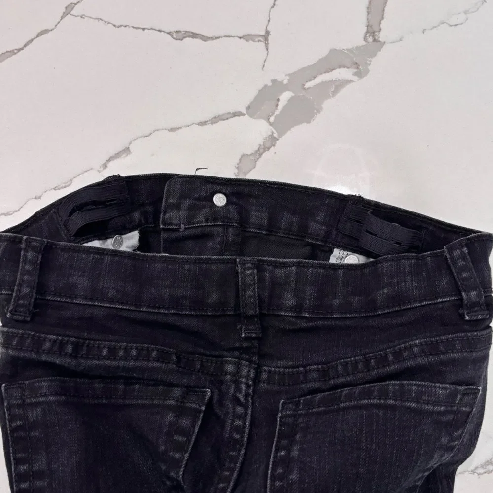The Children’s Place Big Girls Black Dark Wash Super Skinny Denim Ankle Jeans 10